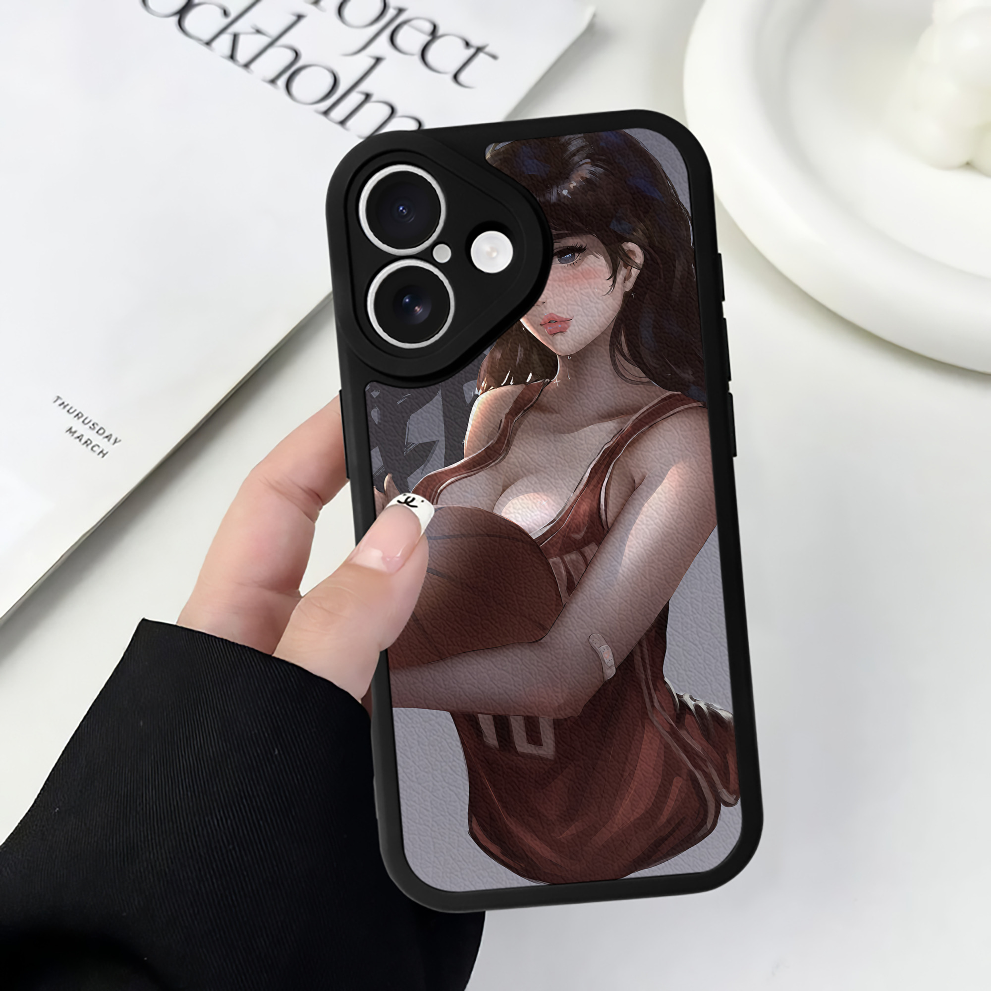 （画像用） SLAM DUNK／スラムダンク 【iPhone 16シリーズ対応】シリコンスマホケース（レザー調） 材質：シリコン